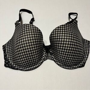 Victoria's Secret Bra Demi Black and white print 34D